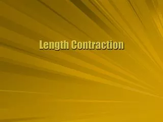 length contraction