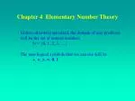 Chapter 4 Elementary Number Theory - slide 1