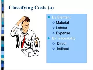Classifying Costs (a)