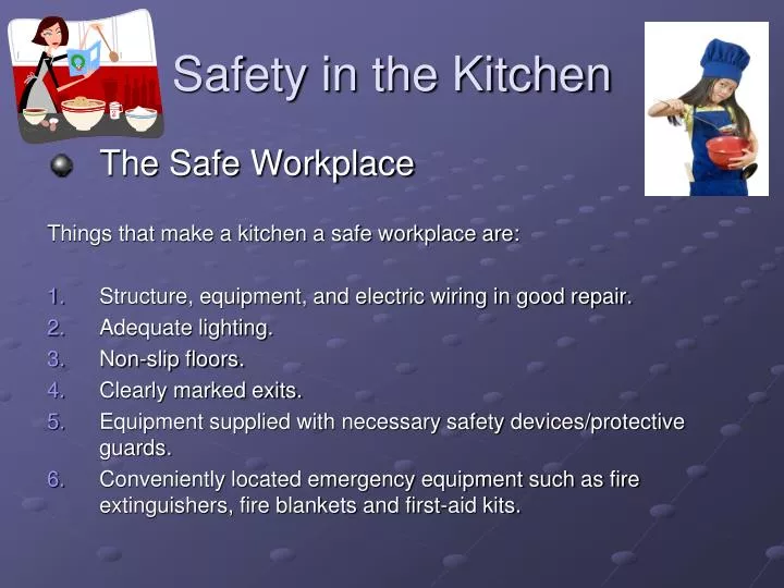 safety in the kitchen