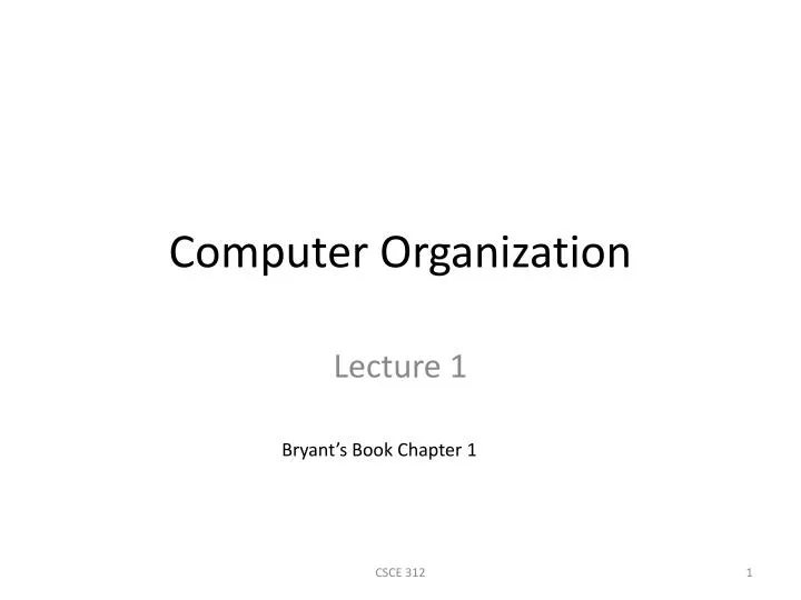 computer organization
