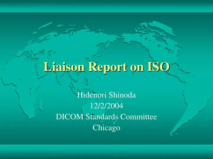 liaison report on iso
