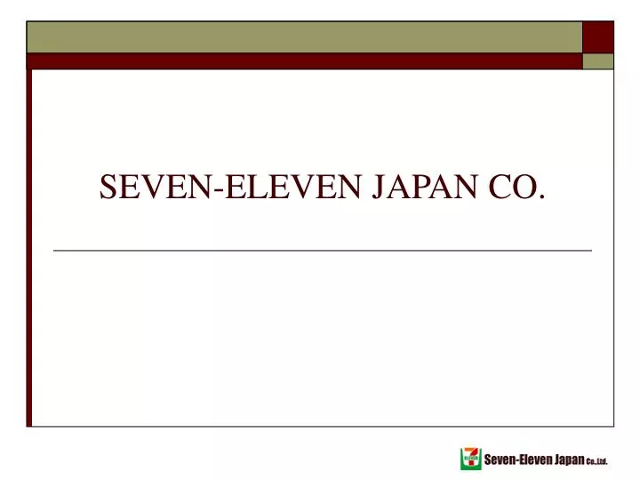 seven eleven japan co