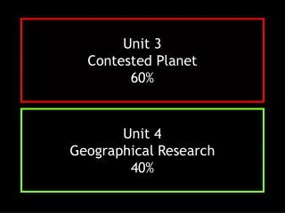 Unit 3 Contested Planet 60%