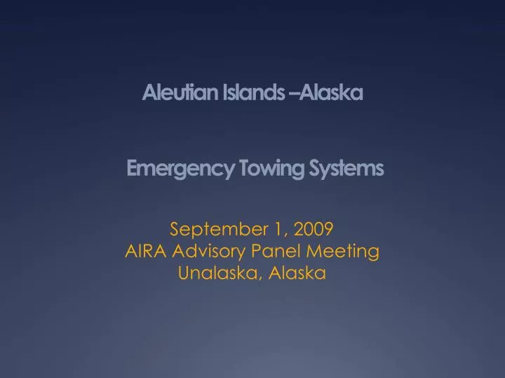 aleutian islands alaska emergency towing systems