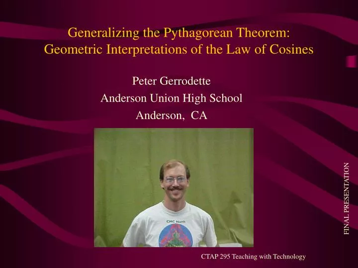 generalizing the pythagorean theorem geometric interpretations of the law of cosines