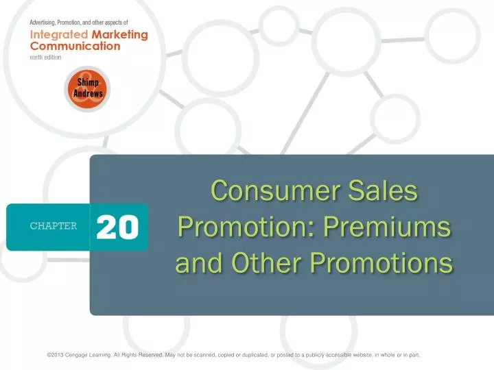 consumer sales promotion premiums and other promotions
