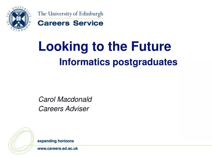 looking to the future informatics postgraduates
