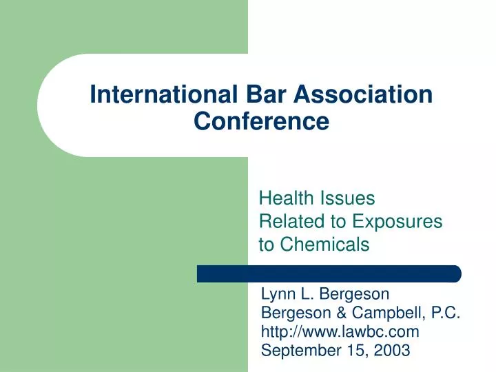 international bar association conference