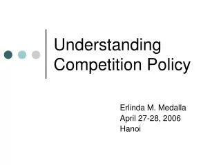 Understanding Competition Policy