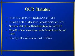 ocr statutes