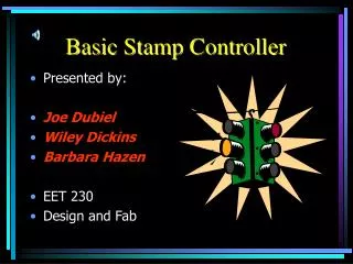 Basic Stamp Controller