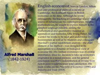 Alfred Marshall (1842-1924)