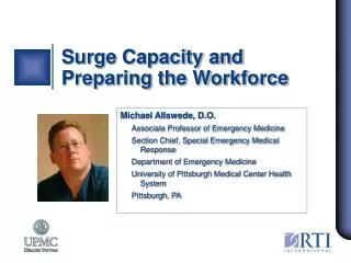 Surge Capacity and Preparing the Workforce