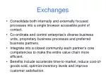 Exchanges - slide 1