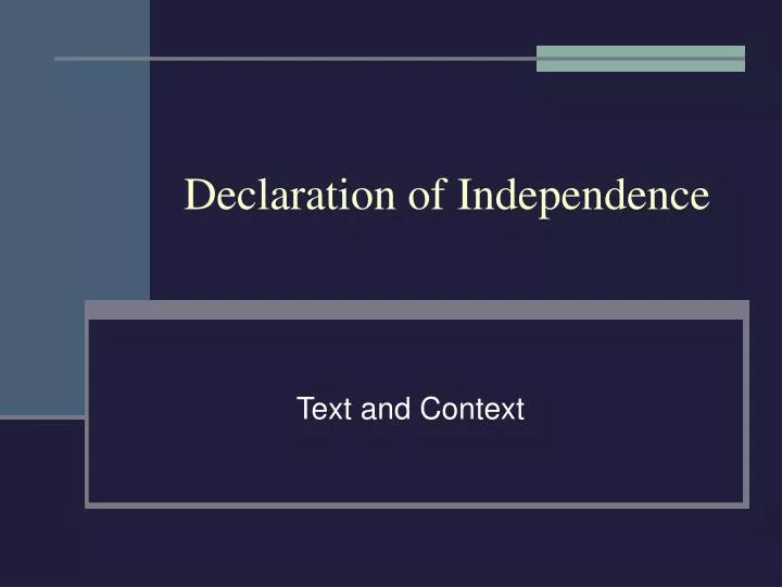 declaration of independence