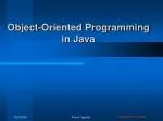 Object-Oriented Programming in Java - slide 1