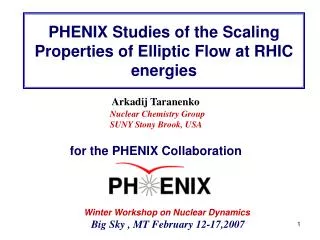 PHENIX Studies of the Scaling Properties of Elliptic Flow at RHIC energies