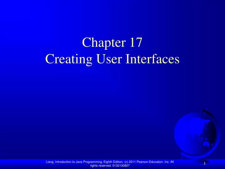 chapter 17 creating user interfaces