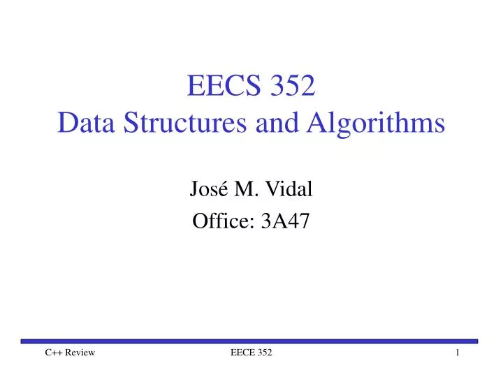 eecs 352 data structures and algorithms