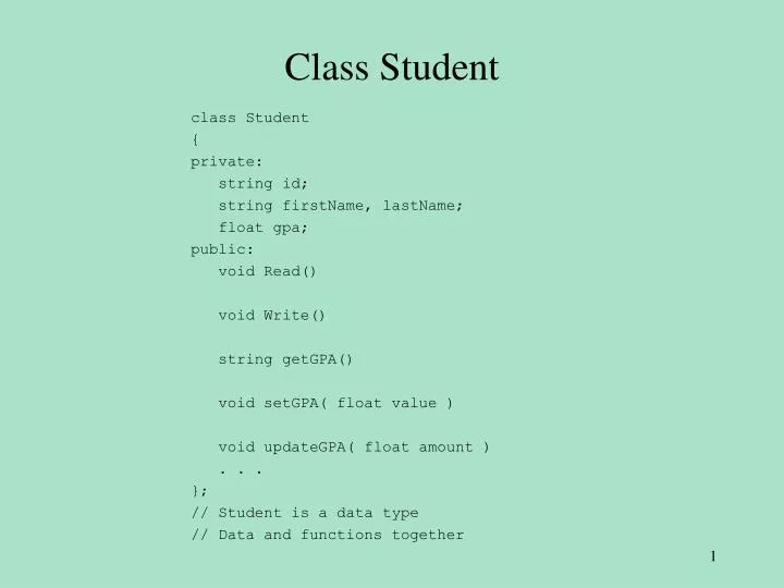 class student