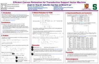 Efficient Convex Relaxation for Transductive Support Vector Machine