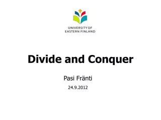 Divide and Conquer