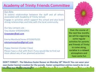 Academy of Trinity Friends Committee