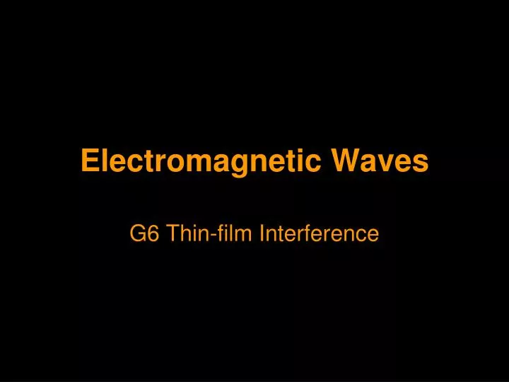 electromagnetic waves