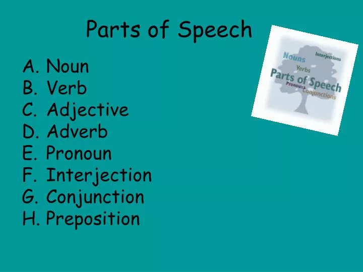 parts of speech