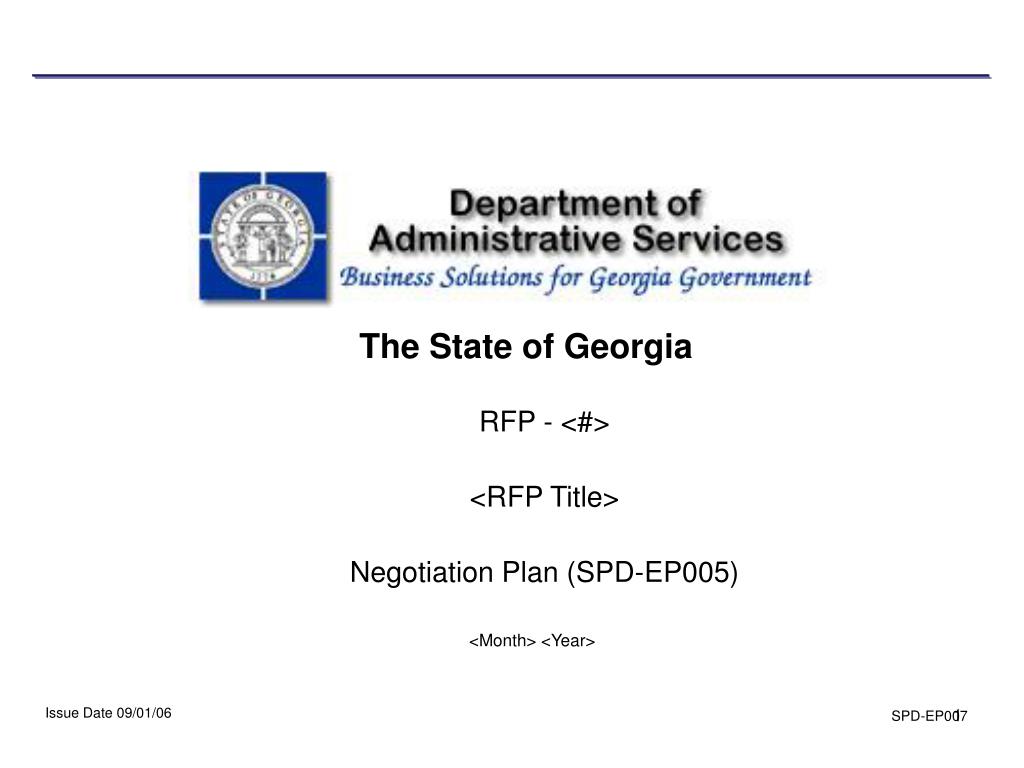 PPT - RFP - Negotiation Plan (SPD-EP005) PowerPoint Presentation - ID ...