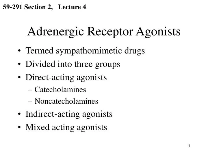 adrenergic receptor agonists