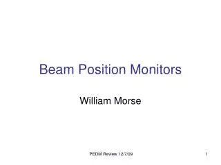 Beam Position Monitors