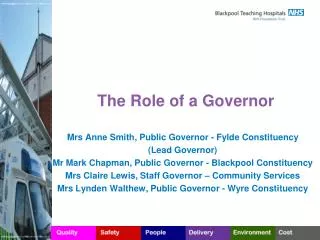 The Role of a Governor