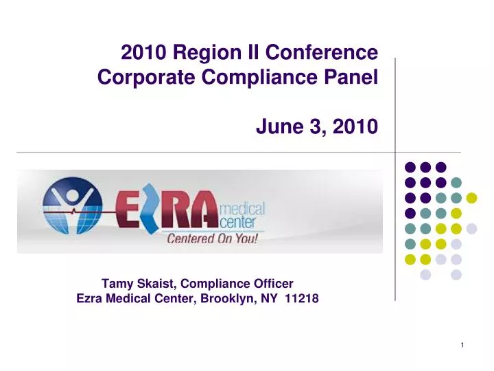 2010 region ii conference corporate compliance panel june 3 2010