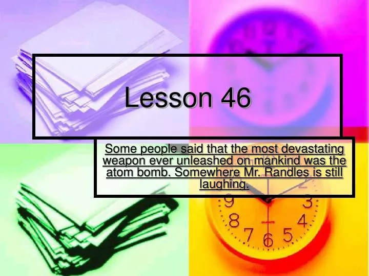 lesson 46
