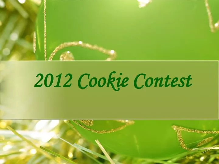 2012 cookie contest