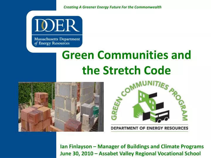 green communities and the stretch code