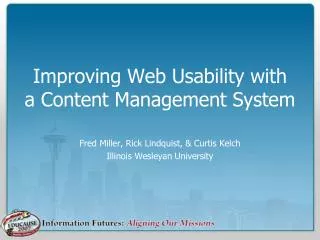Improving Web Usability with a Content Management System