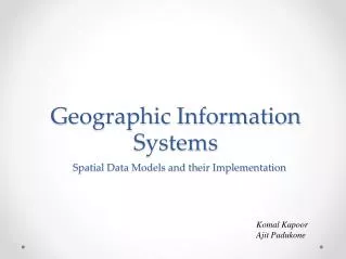 Geographic Information Systems