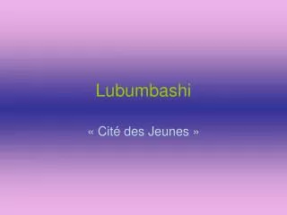 lubumbashi