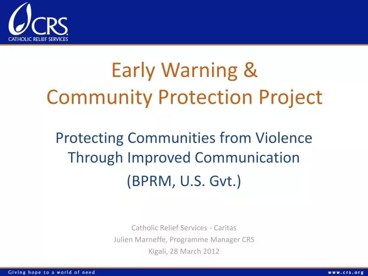 early warning community protection project
