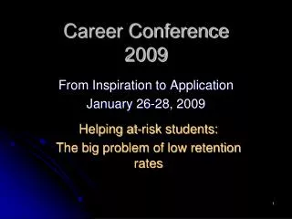 Career Conference 2009