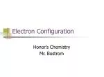 Electron Configuration - slide 1