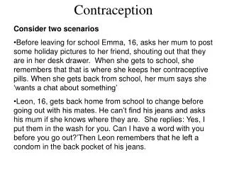 contraception