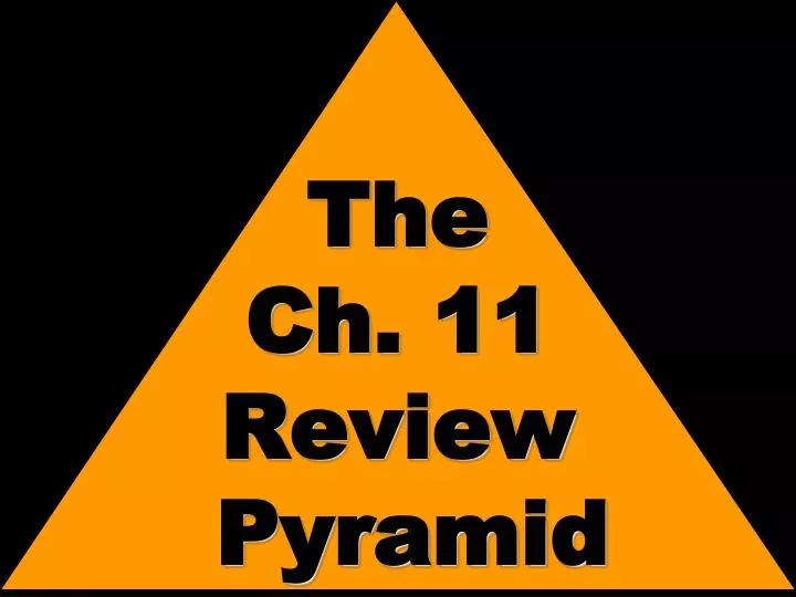 the ch 11 review pyramid