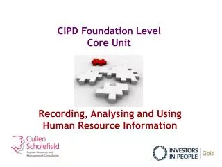 CIPD Foundation Level Core Unit