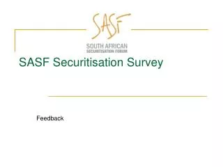 SASF Securitisation Survey