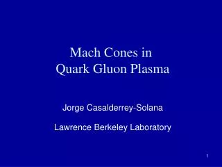 Mach Cones in Quark Gluon Plasma