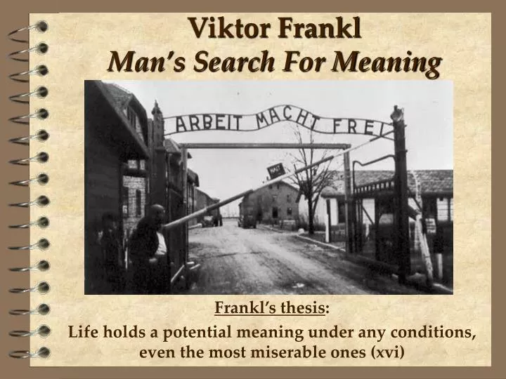 viktor frankl man s search for meaning